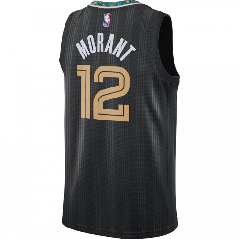 Men's Memphis Grizzlies Ja Morant #12 Black 2020/21 Swingman Jersey - City Edition-Pro Kit Vault | Brand New 26/27 Sports Jerseys